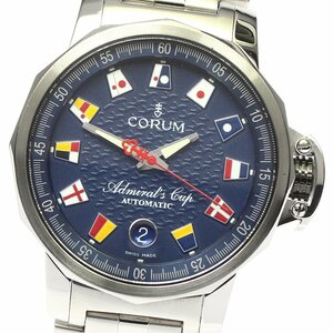  Corum CORUM 01.0003 Admiral z cup Trophy 41 Date self-winding watch men's written guarantee attaching ._774551