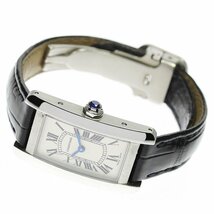 カルティエ CARTIER WSTA0016 タンクアメリカンSM クォーツ レディース 箱・保証書付き_773314_画像3