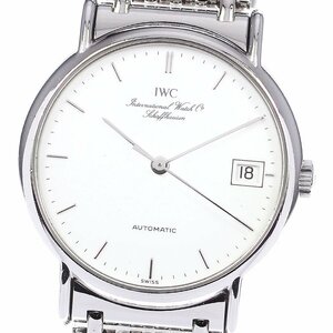 IWC IWC SCHAFFHAUSEN IW351318 Portofino Date self-winding watch men's written guarantee attaching ._773969