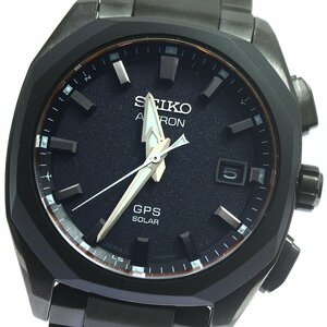 セイコー SEIKO SBXD009/3X22-0AD0 アストロン オリジン GPS デイト ソーラー電波 メンズ 美品 保証書付き_774607【ev10】