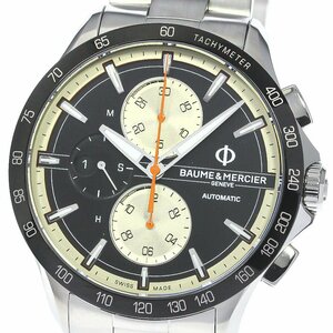  with translation Baum &merusheBaume & Mercier MOA10435 Cliff ton Club chronograph self-winding watch men's written guarantee attaching ._767991