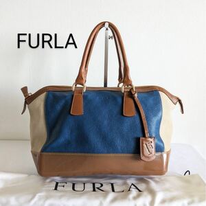 美品★FURLA　フルラ　ハンドバッグ　キャンディー　肩掛け　レザー　ビニール　人気