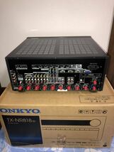 ♪送料無料☆完動美品★ONKYO TX-NR818黒色 AVサラウンドレシーバー7.2chミドルクラス上位機(最大9.2ch設置可能)★元箱&元付属品等取説一式_画像2