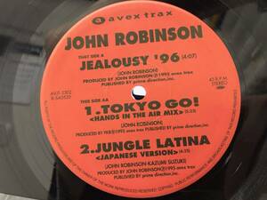 レコード JOHN ROBINSON JEALOUSY'96 TOKYO GO! JUNGLE LATINA AVJT-2302 230801-298