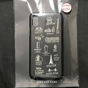 ZERO PER ZERO iPhone X/XS 用ケース TOKYO bk