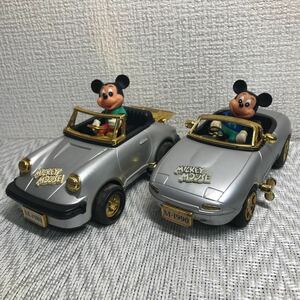 稼働品/ミッキーマウス/ゼンマイミニカー/マスダヤ /Mickey Mouse/1989年製1990年製/2台セット