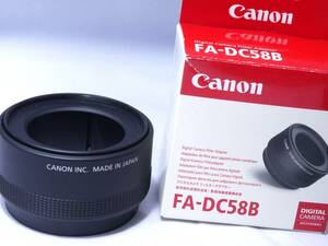 元箱付き！Canon フィルターアダプターFA-DC58B