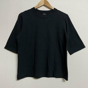 ホームスパン homspun 30/1天竺 6分袖Tシャツ 221-6370 Tシャツ Tシャツ S 黒 / ブラック 無地
