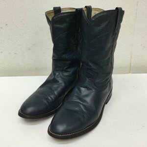 カウタウン メキシコ製 ビンテージ WORK BOOT ペコスブーツ レザーアウトソール 2E 609 ブーツ ブーツ US：9.5 紺 / ネイビー