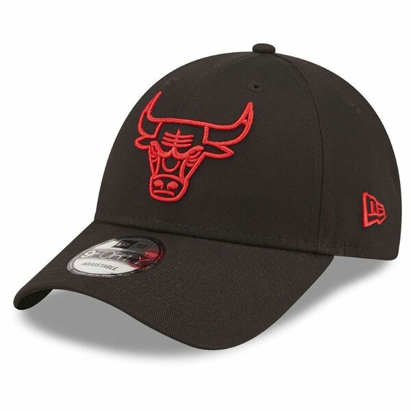 a39NEW ERA シカゴ　ブルズ　CHICAGO MLB 正規品 キャップ 帽子 ユニセックス ワンサイズ ブラック　レッド