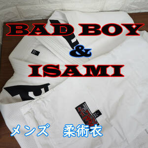 中古　BADBOY＆ISAMI　コラボレーション　柔術衣　柔道着　JB-100　メンズ　７　綿100％　バッドボーイズ　イサミ