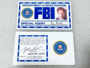 ☆ アメリカ人気SF系ドラマグッズ エックスファイル The X-Files フォックス モルダー デイヴィッド ドゥカヴニーさん FBI IDカード FD02☆