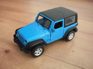 ジープ　ラングラー　ミニカー　青　ブルー　JEEP　WRANGLER