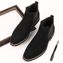 新入荷 黒 ブーツ メンズ ショートブーツ ワークブーツ ミリタリーブーツ サイドゴア エンジニアブーツ メンズ靴 サイズ選択可_画像2