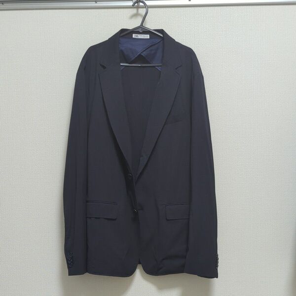 ZARA/テーラードジャケット/ネイビー/XL