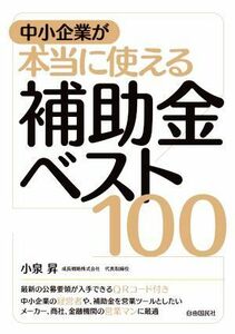 中小企業が本当に使える補助金ベスト１００／小泉昇(著者)