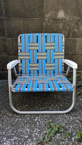 ビンテージ OLD キャンプチェア アルミチェア ローンチェア キャンプ ローチェア LawnChair オールドチェア 椅子 