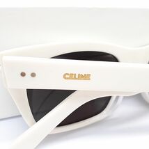 【美品】CELINE　セリーヌ　サングラス　CL40060F 25A　ホワイト　箱、ケース付 レディース　CELINE ◆3105/高林店 T_画像8