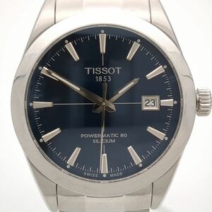 新品同様　ティソ　ジェントルマン　T127.407A　自動巻　SS　ネイビー　メンズ　腕時計　TISSOT　◆3111/藤枝インター店