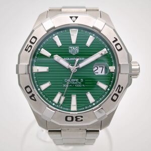  TAG Heuer WAY2015.BA0927 Aquaracer self-winding watch kyali bar 5 green TAG HEUER men's wristwatch used *3114/ height . shop 