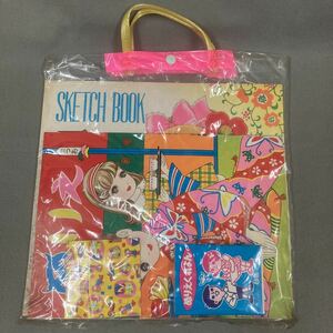  Showa Retro paint picture set Candy Candy gaily colored paper sketchbook retro pop fancy girl that time thing 