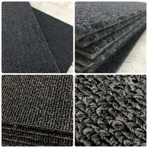 ◆MK■26【洗浄済】ニトリ タイルカーペット 14枚 50×50cm 黒系 内装 床材 DIY マット ミニ絨毯 ペット 現場プレハブ 1枚あたり50円～ _画像5