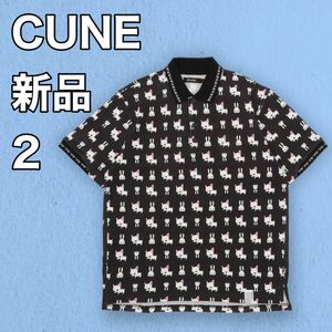 チワワポロシャツ 新品 2 黒 CUNE