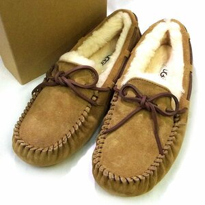 新品 未使用 UGG アグ DAKOTA ダコタ モカシン シューズ 靴 ローファー スエード ムートン サイズ7 24.0cm 【328177】