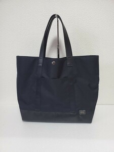 美品 PORTER ポーター 吉田カバントートバッグ ブラック レザー 本革 ナイロン F26