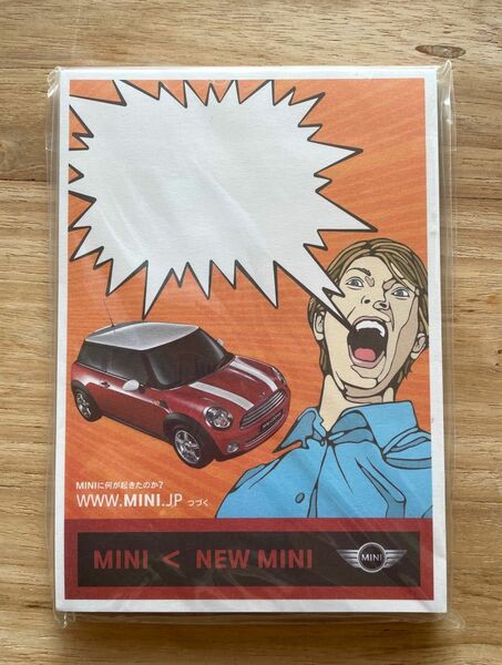 ☆【未使用】MINIクーパー メモ帳 ノベルティ 非売品