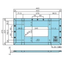 JB LSN-N001 樹脂製NO枠 角型 大型用 LSL-1014AV対応 9893371 ナンバー枠、ナンバープレート_画像2