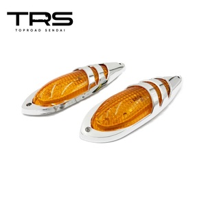 TRS ナマズ型サイドマーカー 2個セット LED 12V 24V 共用 防水 IP67 アンバー 315013