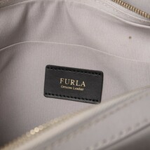 MF6277〇フルラ/FURLA*レザー*リリー ミニバッグ*ショルダーバッグ*クロスボディ/斜め掛け*鞄*グレー_画像8