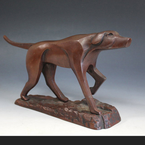 【百】犬 オブジェ 彫刻 ラブラドール　レトリバー　サルーキ　グレートデン　イングリッシュポインター　ダルメシアン 2.1kg