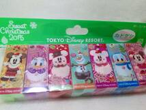 4個セット　TDR ディズニー　2015年　クリスマス オラフ カドケシ　消しゴム　ミッキー　ミニー　ドナルド　デイジー　スノー_画像4