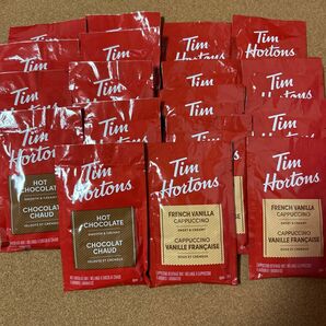 ティムホートンズ　ホットチョコレート×9袋　フレンチバニラカプチーノ×9袋 Tim Hortons