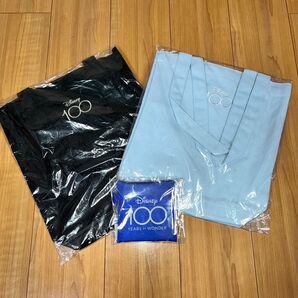 【新品未使用未開封】ディズニー100周年ドリームトートバッグ シルバー/ブラック