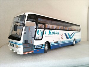 アオシマ模型　1/32羽後交通バス(三菱ふそうエアロクイーンⅠ) 素人組立品