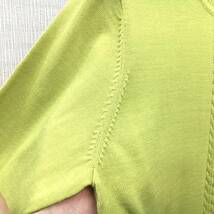 【新品15400】Ｌ 上質メリノウール100％ 婦人 ハイゲージ セーター Ｌサイズ 送料無料ｇサイドスリット 毛100％ レディース 定番_画像5