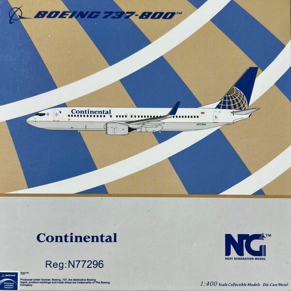 1/400 NGmodel製　コンチネンタル航空 continental B737-800