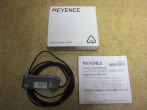 送料無料 保管品 KEYENCE キーエンス ファイバアンプ ケーブルタイプ 子機 NPN FS-V32 デジタルファイバセンサ 制御機器 初期不良保証