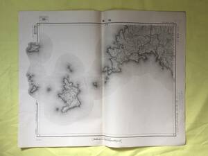 CJ1451ア●【古地図】 高知県 柏島 昭和21年 5万分の1 レトロ