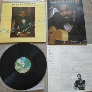 LPレコード　ジョージ・ベンソン　GEORGE BENSON　BREEZIN +'77 コンサートパンフレット(ポスター付）