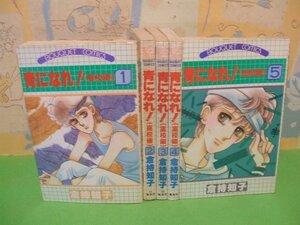 ☆☆☆青になれ! 高校編☆☆全5巻　昭和発行　倉持 知子　ぶーけコミックス　集英社