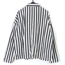 HARVESTY 定価18,700円 STRIPES SHORT COVERALL ストライプショートカバーオール / ジャケット 2 A32204-1 ハーベスティ_画像2