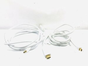 中古動作品　ミニDisplayPort-HDMI変換ケーブル（ホワイト・2m） KC-MDPHDA20 　2本セット