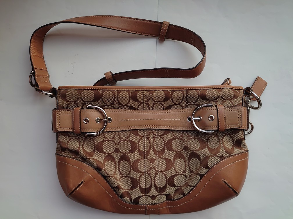 COACH◇コーチ/F16514/ショルダーバッグ/レザー/ブラック/無地 の商品