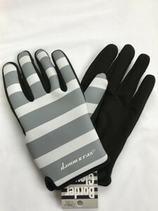 [ men's ] dam to Lux / rain glove / gloves /S/ gray 