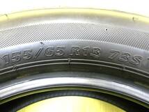 11429 中古 4本 155/65R13 73S ブリヂストン ネクストリー NEXTRY 2022年製 バリ山 BS 155 65 13 155-65-13 155/65/13_画像2