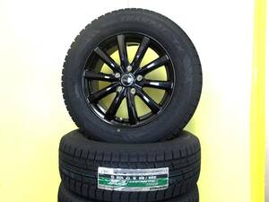 S3666 新品 国産 4本 225/65R17 トーヨー ウィンタートランパス TX M10 6.5J +40 5H 120 黒 ブラック 40系 アルファード ヴェルファイア